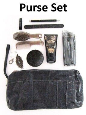 Wristlet Bag Mirror Brush Comb Keychain Pen File Clipper Brushes Bath Body Works